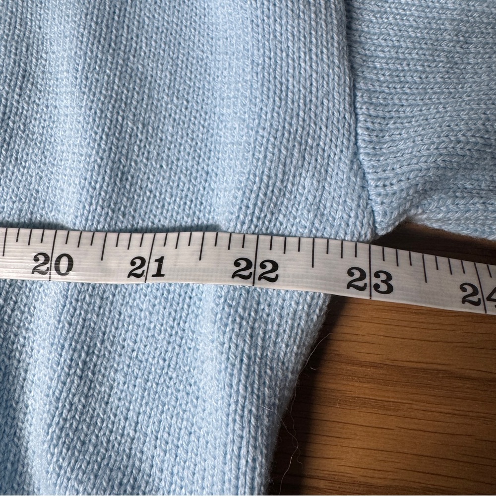 Sincerely Jules Light Blue Oui Cropped Sweater Size XS NEW WITH TAG - Picture 5 of 6